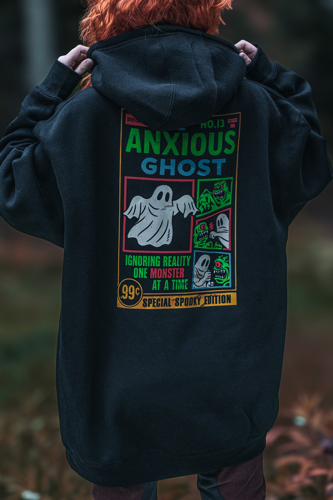 The Anxious Ghost (Double Print Premium Hoodie)