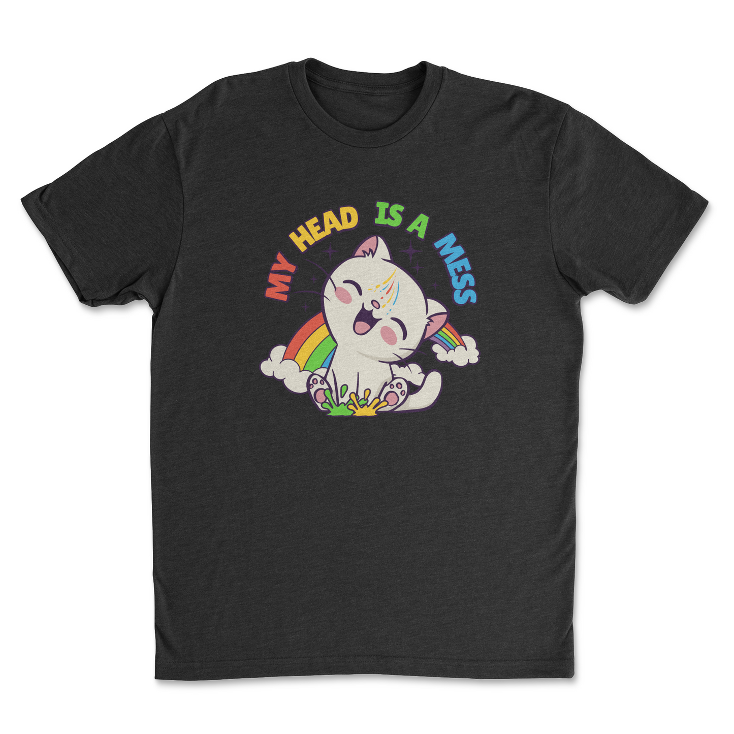 Messy Head Black (Tee)